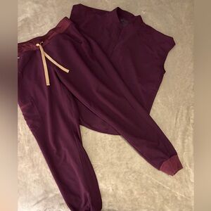 Figs scrub set (deep purple)